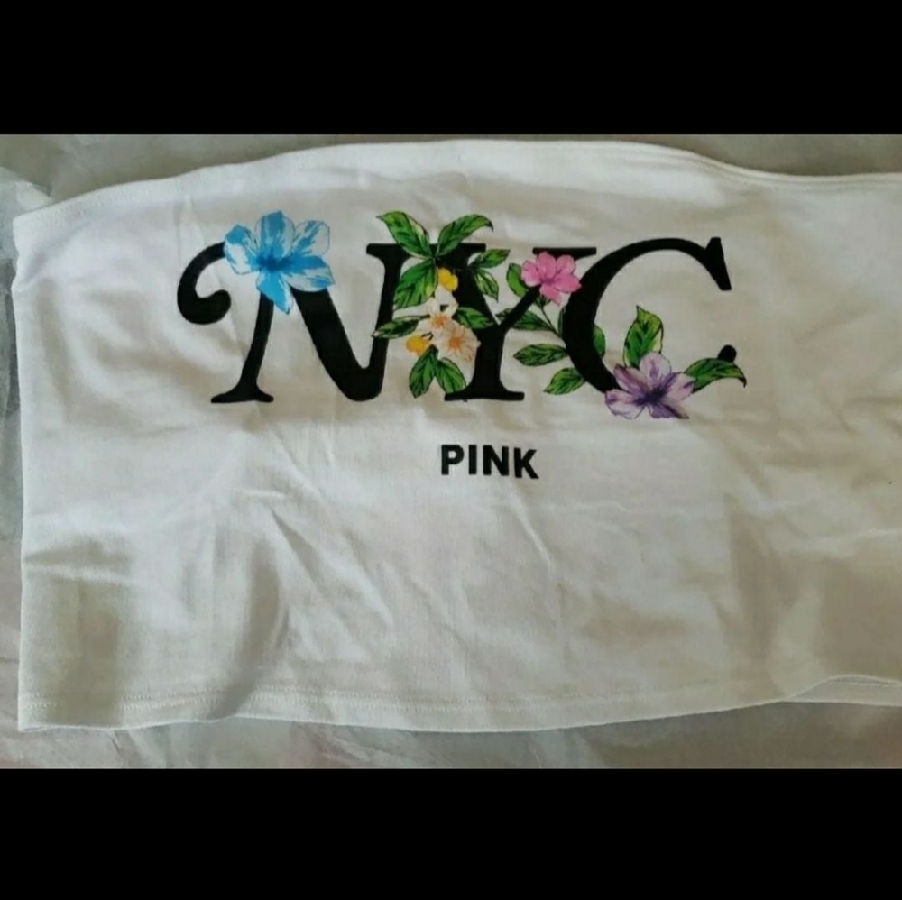 PINK 'NYC' Floral Bandeau